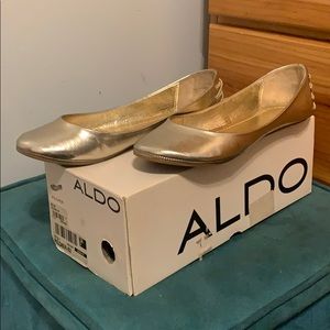 Aldo Gold Ballet Flats